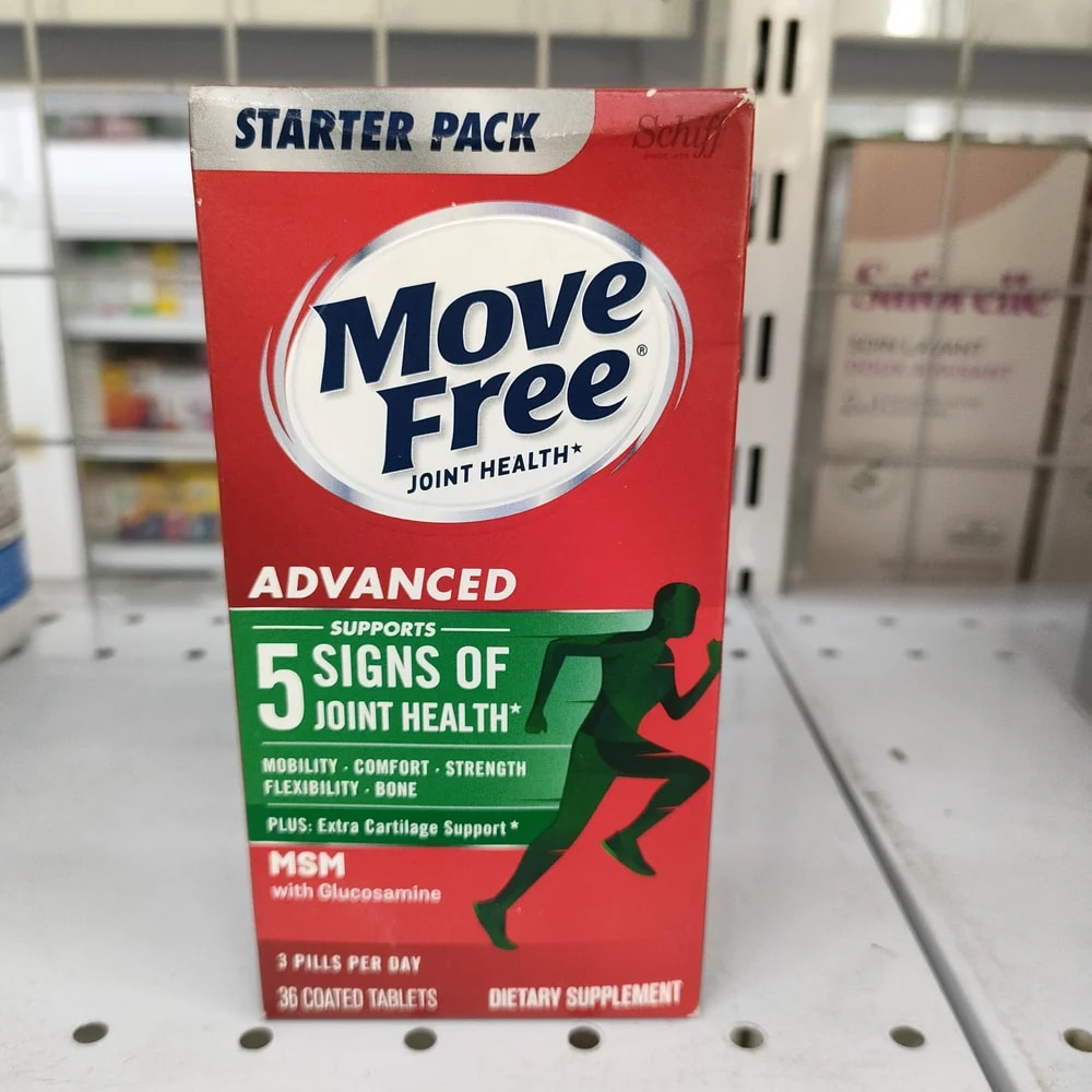 Schiff Move Free Advanced Joint Health (MSM with Glucosamine) 3 coated tablets per day - Depot De Pharmacie "A" Kim Houy