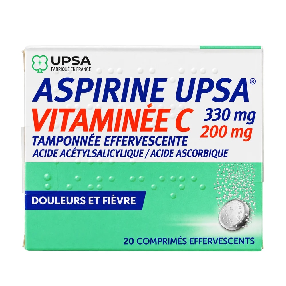 Aspirine UPSA Vitaminée C 330 mg / 200 mg - Pharmacy Krech hong