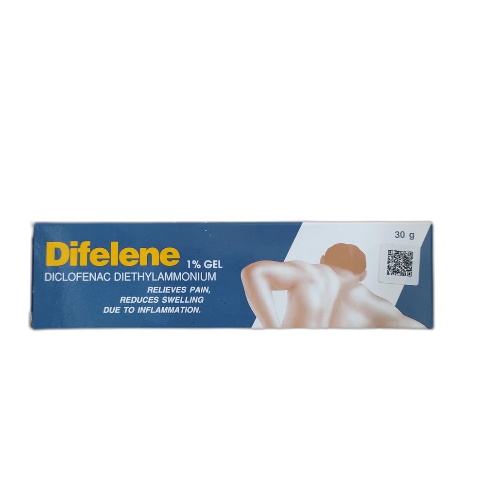 Difelene 1% (Diclofenac diethylammonium 1.16 g per 100 g) - PHARMACIE MONGKUL