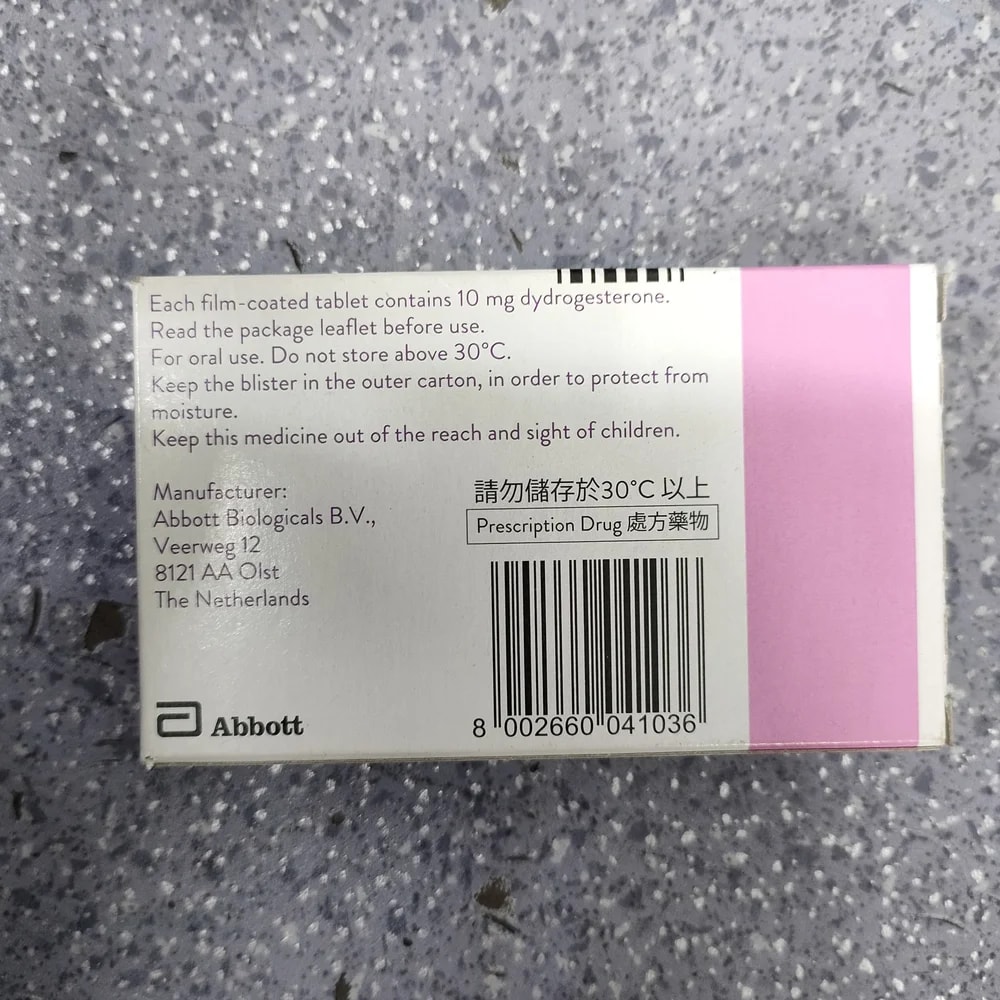 Duphaston (20 tablets) 10 mg - Depot De Pharmacie "A" Kim Houy