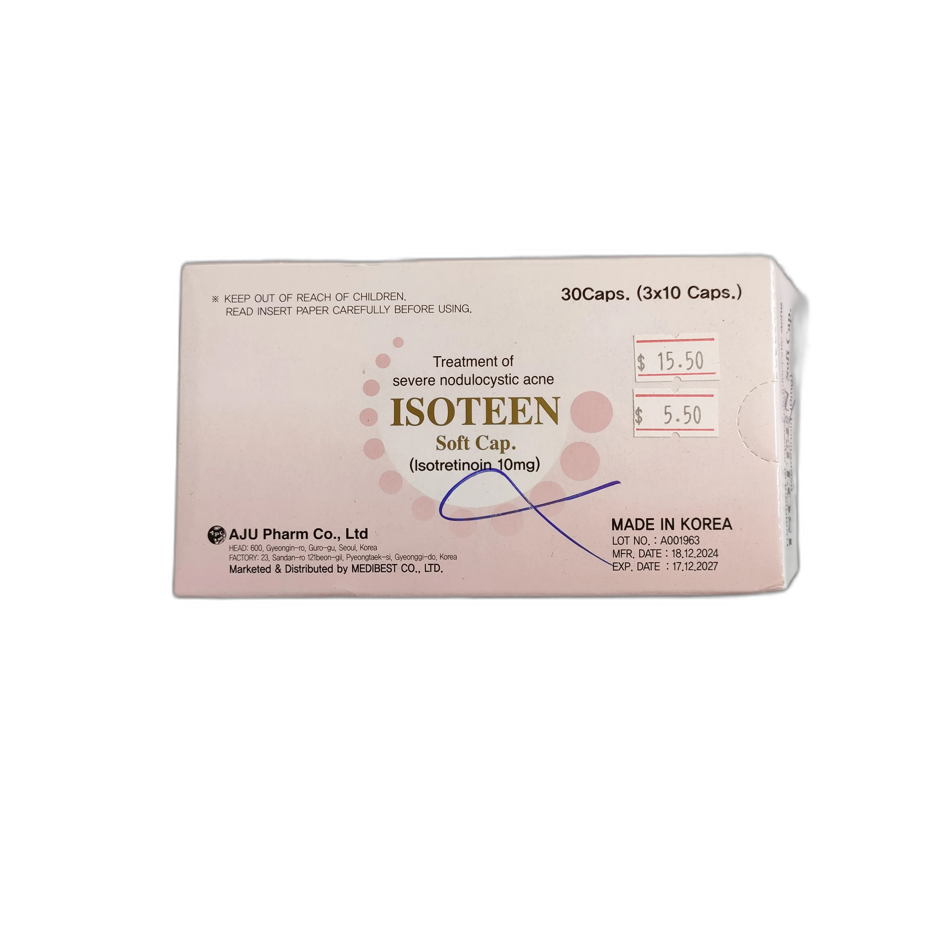 Isoteen Soft Cap (Isotretinoin 10mg) 10mg - PRONETH PHARMA PHARMACY