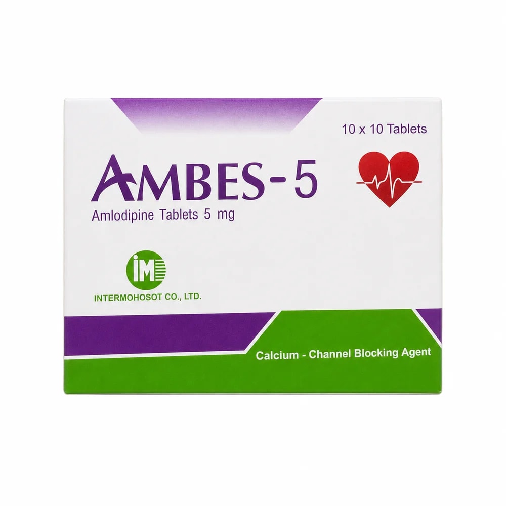 AMBES 5 mg tablets, 10 x 10 tablets - Kim Yi