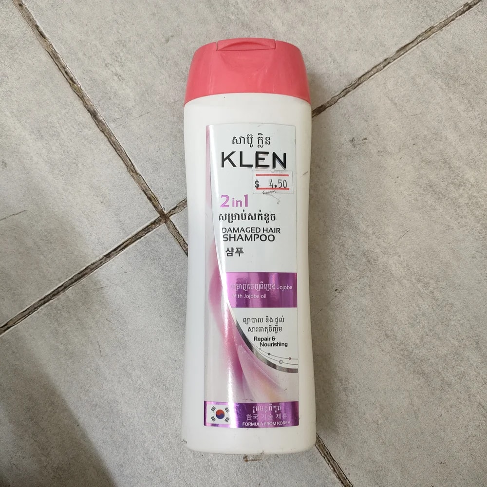 KLEN 2in1 Damaged Hair Shampoo Not available - Depot De Pharmacie "A" Kim Houy