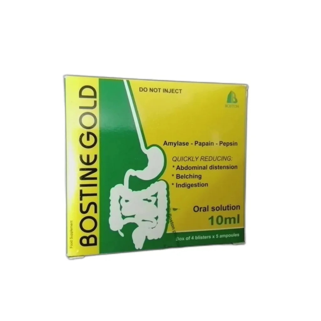 Boostine Gold 10 mL oral solution ampoule; follow the package label - Pharmarcy Tareach