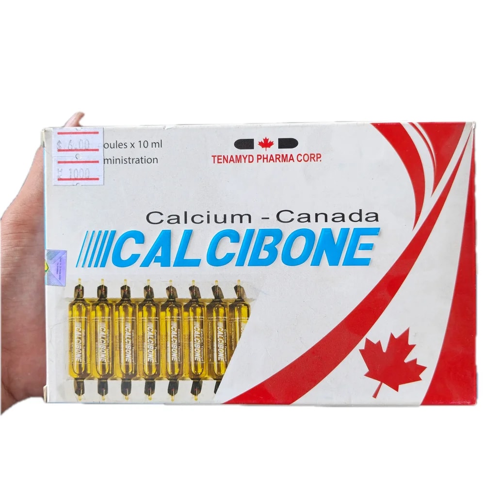 Calcibone 720 mg / 100 IU / 100 mg / 7.5 mg per 10 mL - Morhachun Pharmacies
