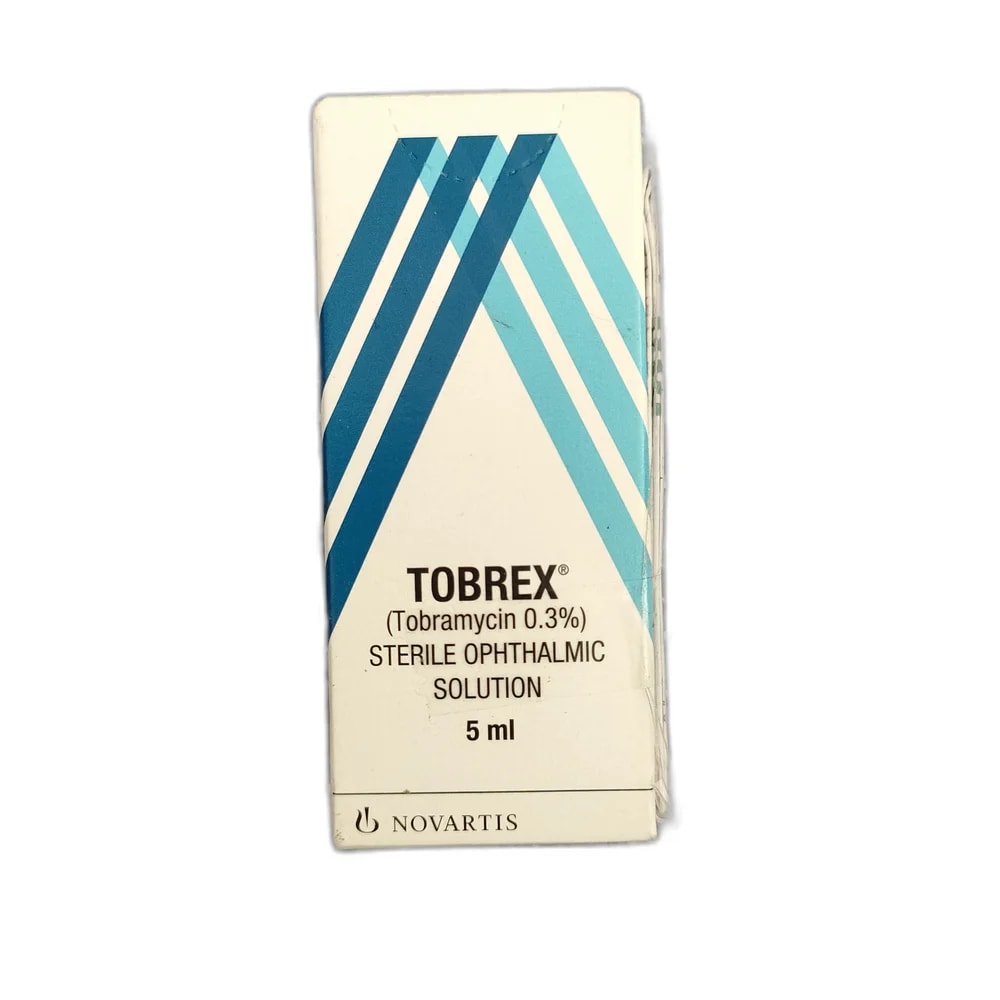 Tobrex Tobramycin 0.3% (3 mg/mL), 5 mL sterile ophthalmic solution - Depot De Pharmacie "A" Kim Houy