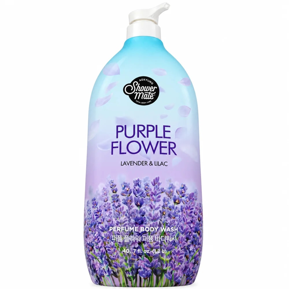 Aekyung Shower Mate Purple Flower - Pharmacy Krech hong