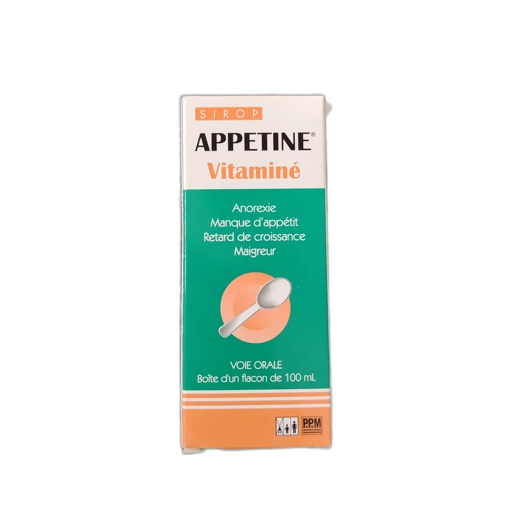 Appetine Vitaminé Cyproheptadine 2 mg / 5 mL + B-complex vitamins - PHARMACIE RATANAK