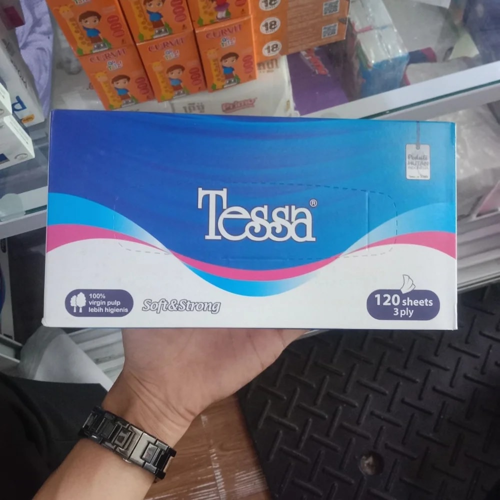 Tessa Facial Tissue, 120 sheets, 3 ply - Kim Yi