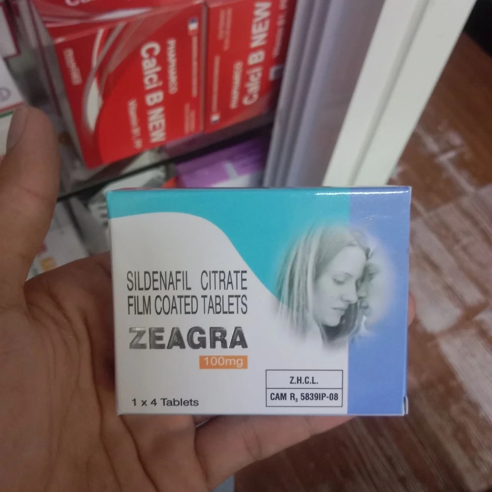 Zeagra Sildenafil citrate 100 mg, 1 x 4 film-coated tablets - Kim Yi