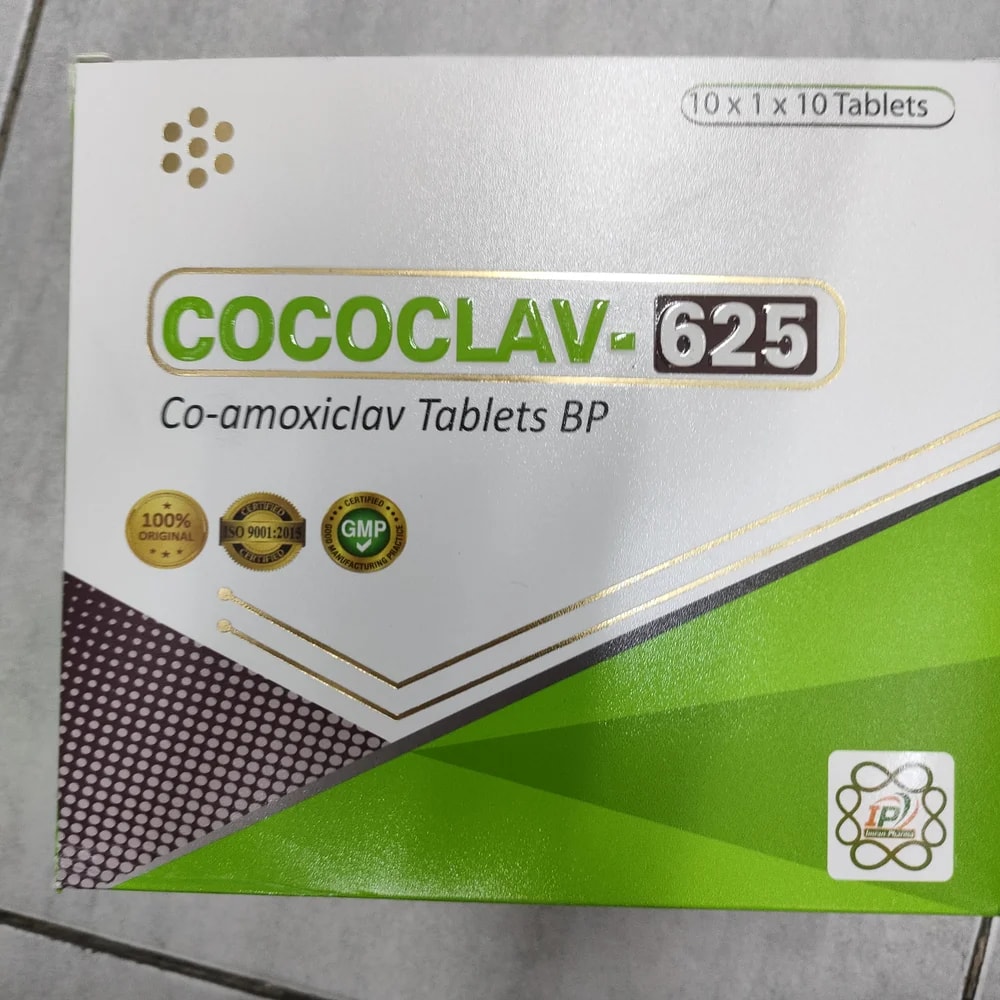 Cococlav-625 625 mg (500 mg + 125 mg) - Depot De Pharmacie "A" Kim Houy