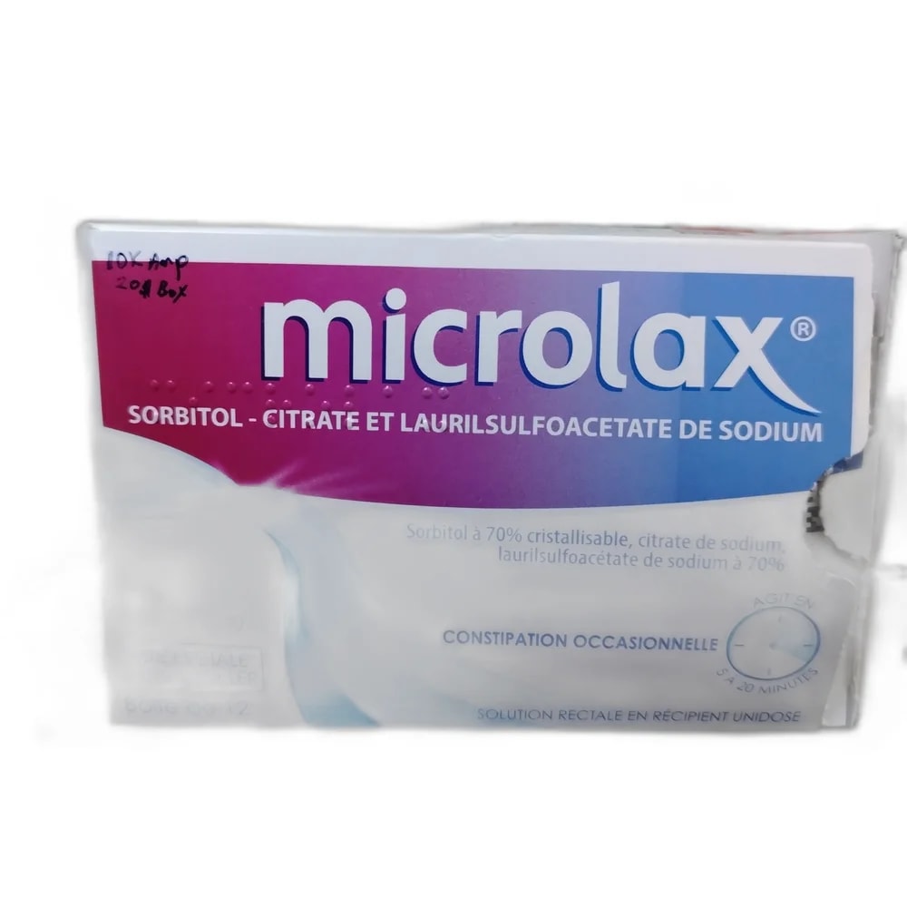 Microlax Sorbitol 4.4650 g / Sodium Citrate 0.4500 g / Sodium Lauryl Sulfoacetate 0.0645 g per single-dose unit - PHARMA ASSIST PHARMACY