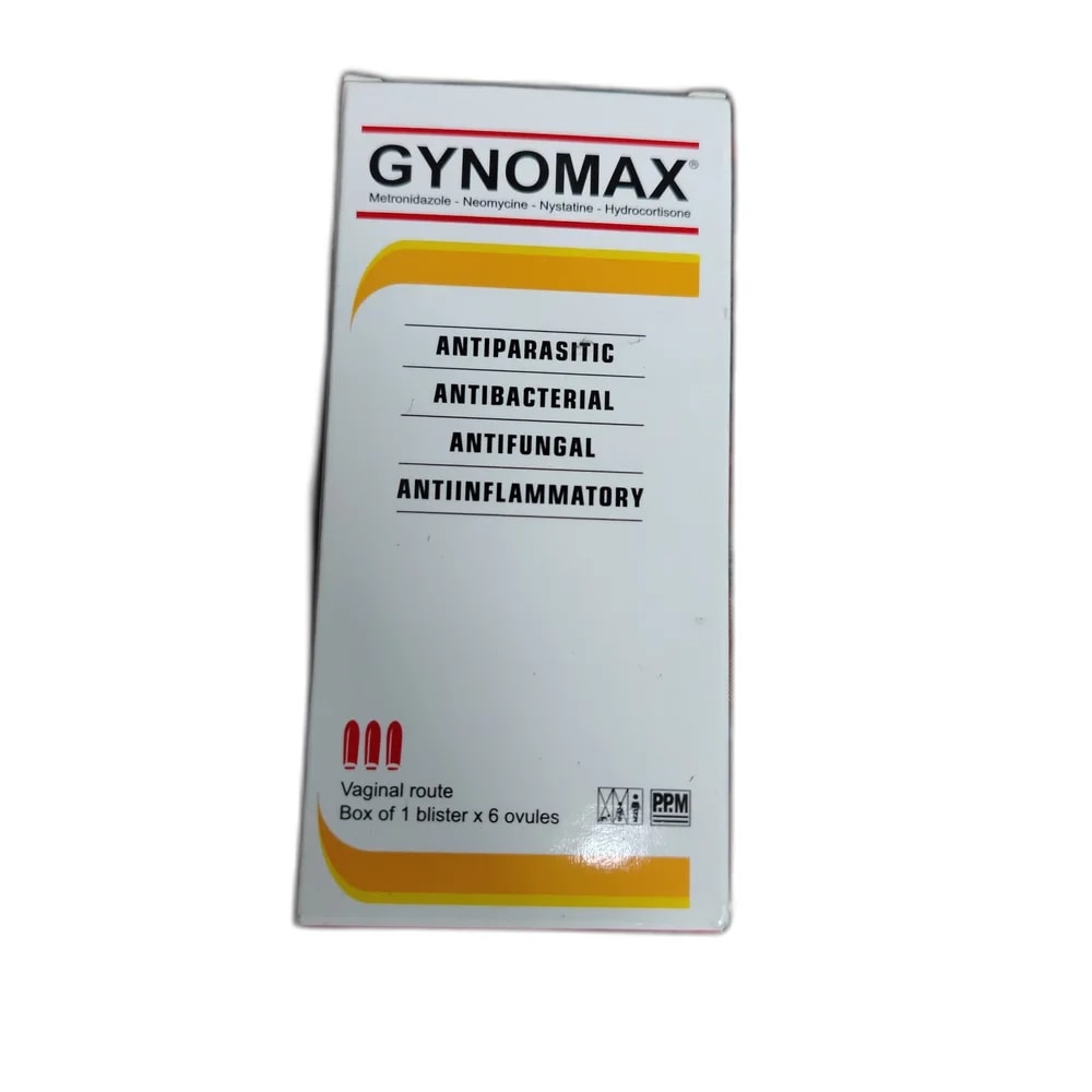 Gynomax Metronidazole 250mg + Neomycin 100mg + Nystatin 100,000IU + Hydrocortisone 5mg - DHOU CARE PHARMACY