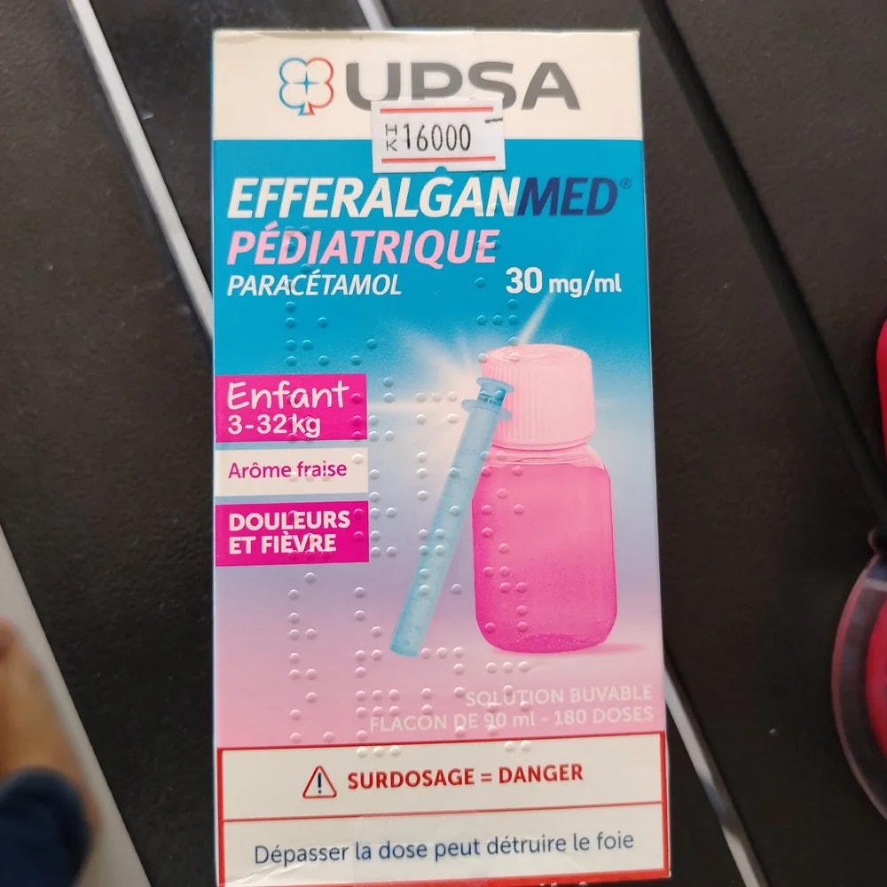 Efferalganmed Pediatrique 30 mg/ml (90 ml oral solution, 180 doses) - CHEANIMUL PHARMACY