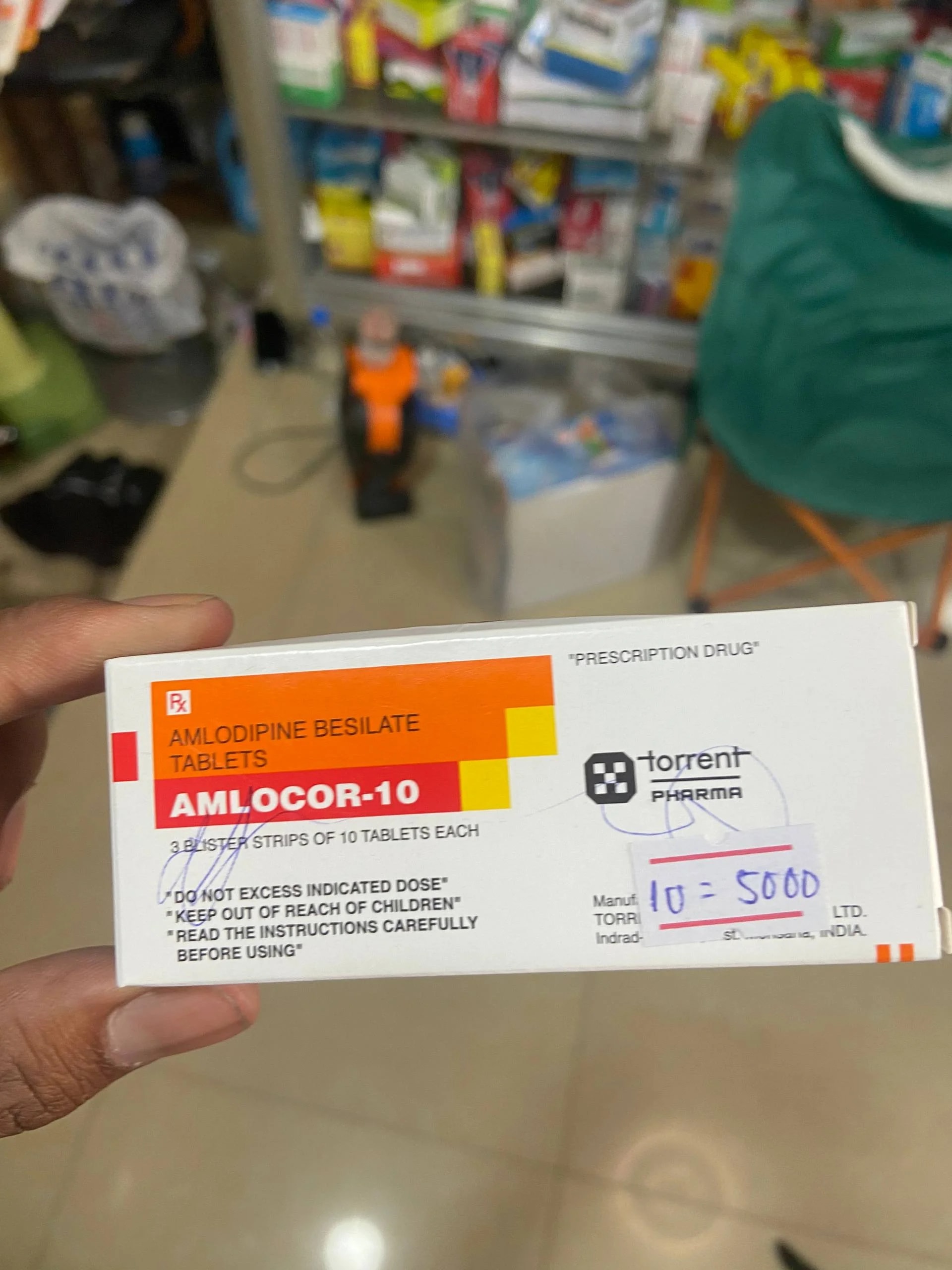 AMLOCOR-10 Amlodipine Besilate 10mg - MONGKUL SOKHAPHEAP PHARMACY