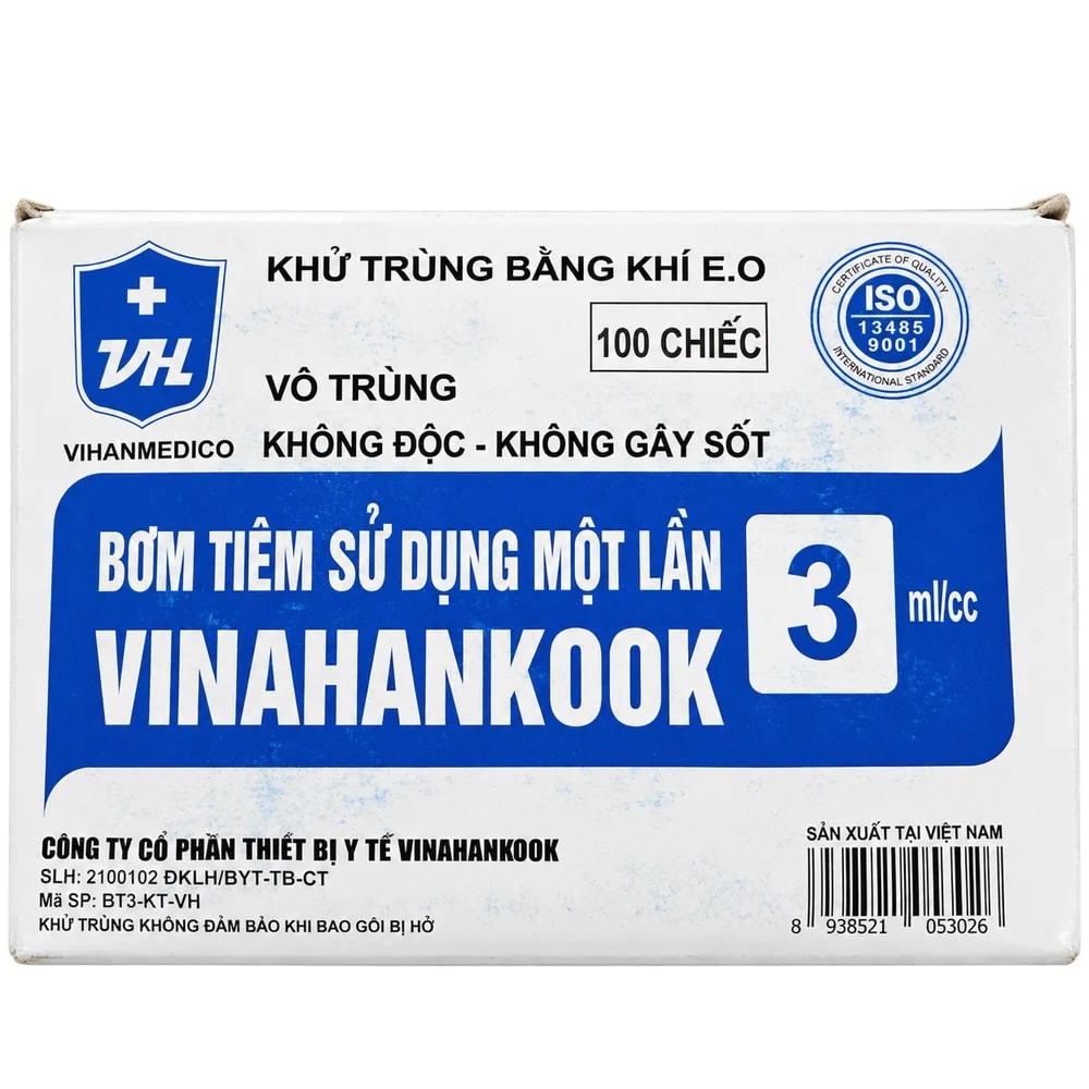 Vinahankook 3 ml/cc Disposable Syringes - Pharmacy Krech hong