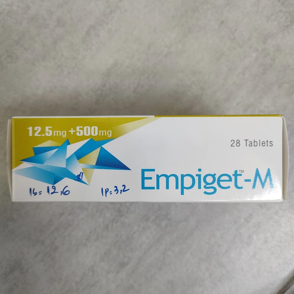 Empiget-M 12.5 mg / 500 mg - Depot De Pharmacie "A" Kim Houy