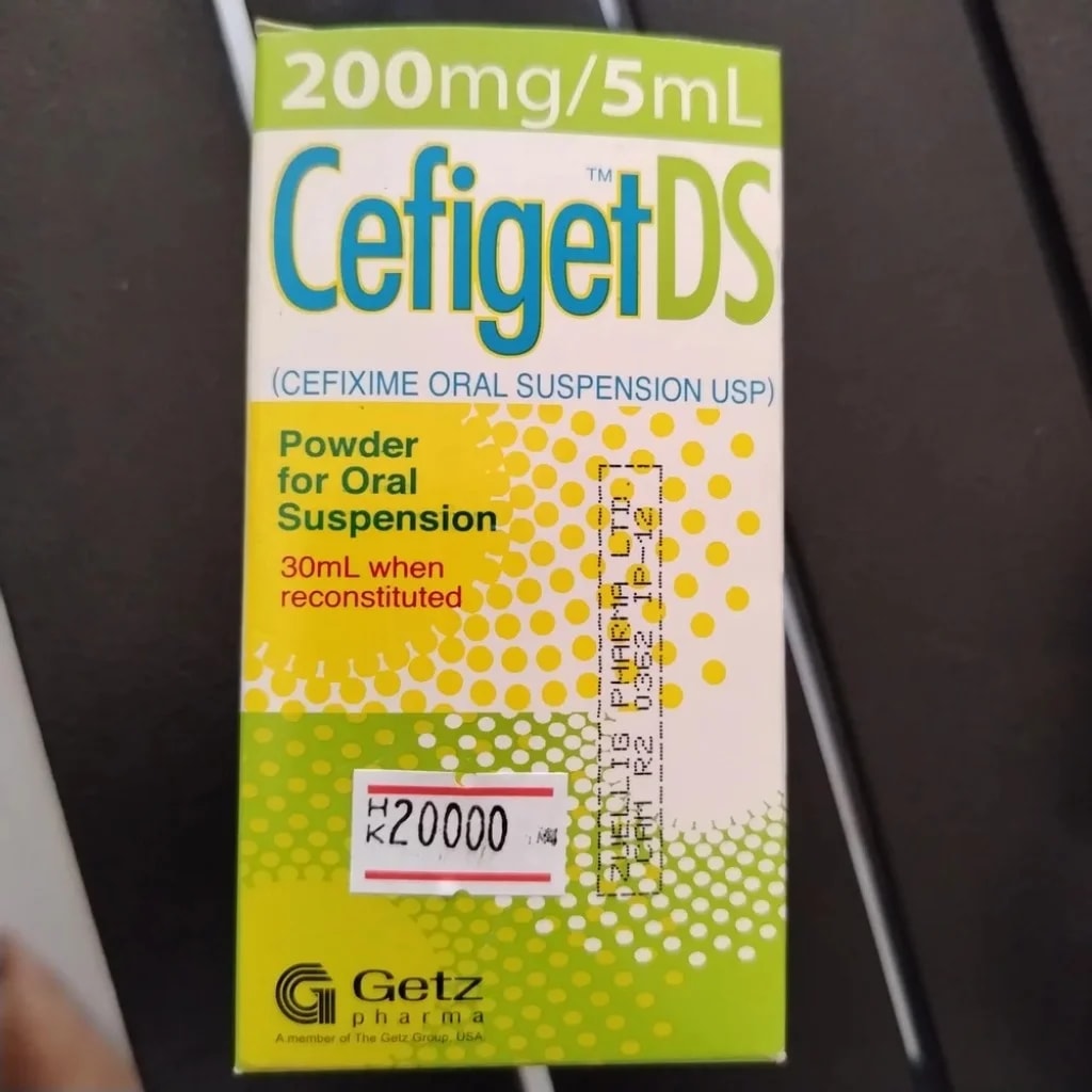 Cefiget DS 200 mg/5 mL (30 mL when reconstituted) - CHEANIMUL PHARMACY