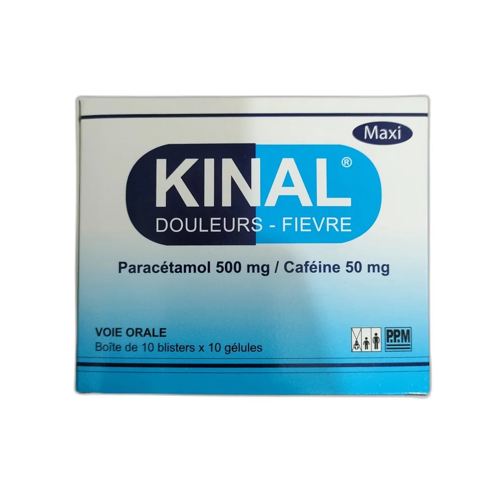 Kinal Maxi Paracetamol 500 mg / Caffeine 50 mg - PHARMACIE MONGKUL
