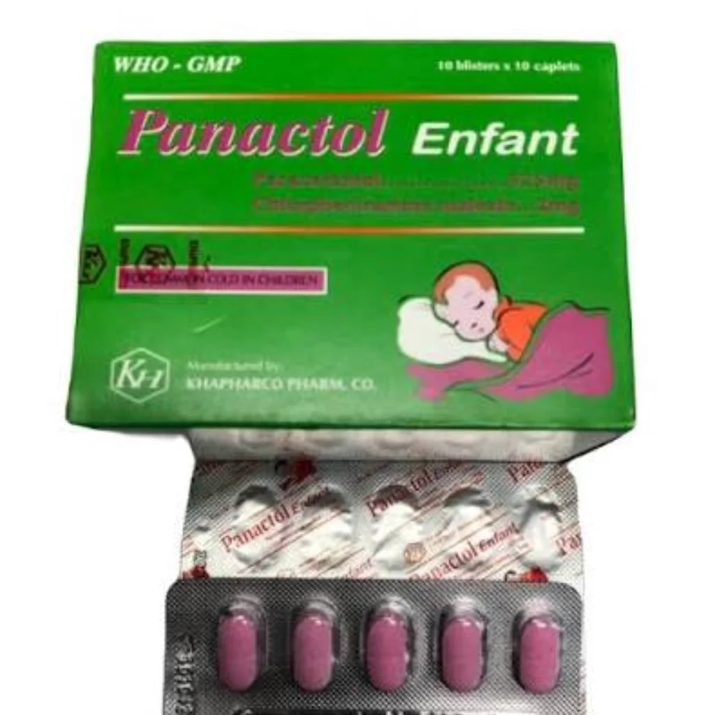 Panactol Enfant Paracetamol 325 mg / Chlorpheniramine maleate 2 mg - Depot De Pharmacie "A" Kim Houy