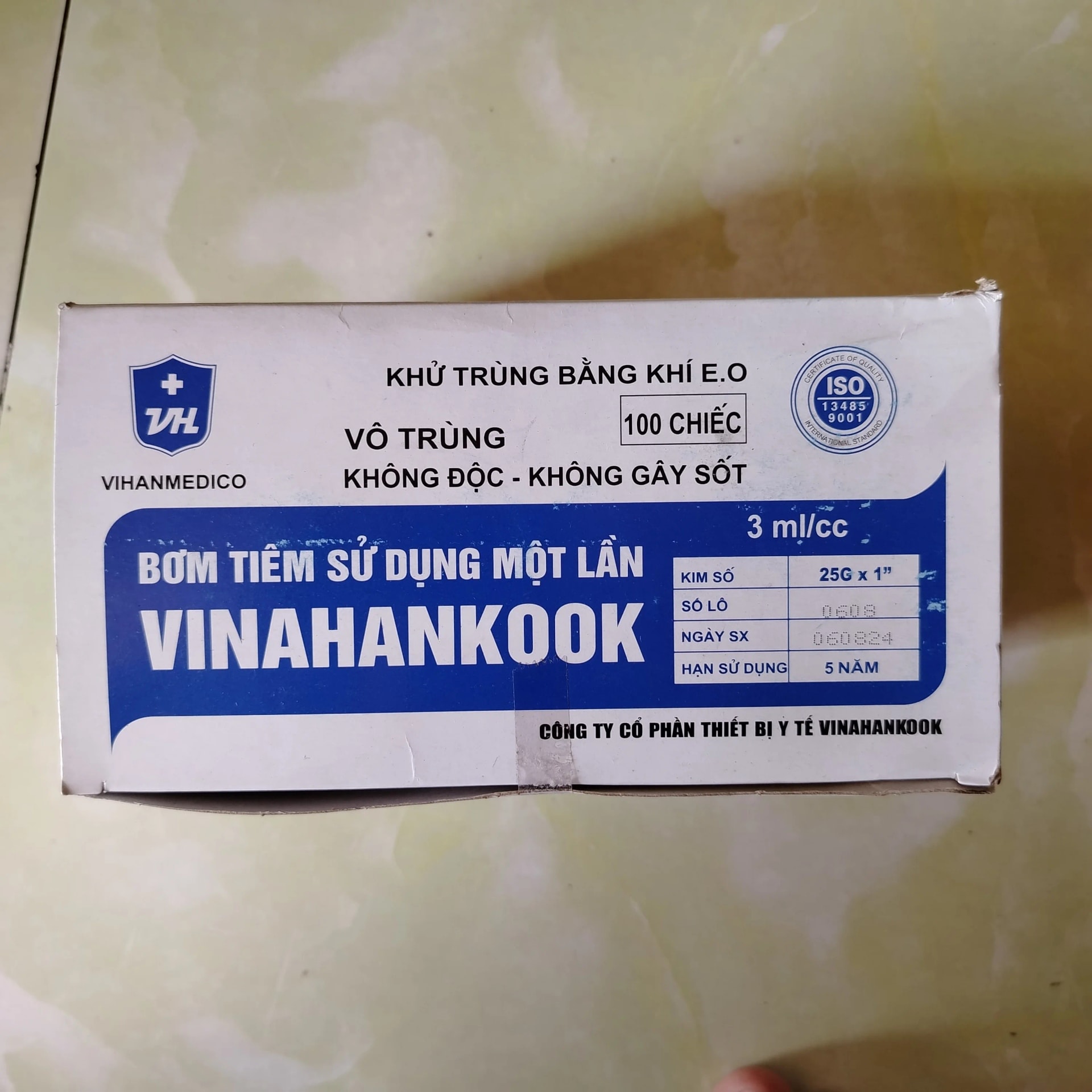 Vinahankook Disposable Syringe 3ml 3 ml/cc - Phal Cham Rouen