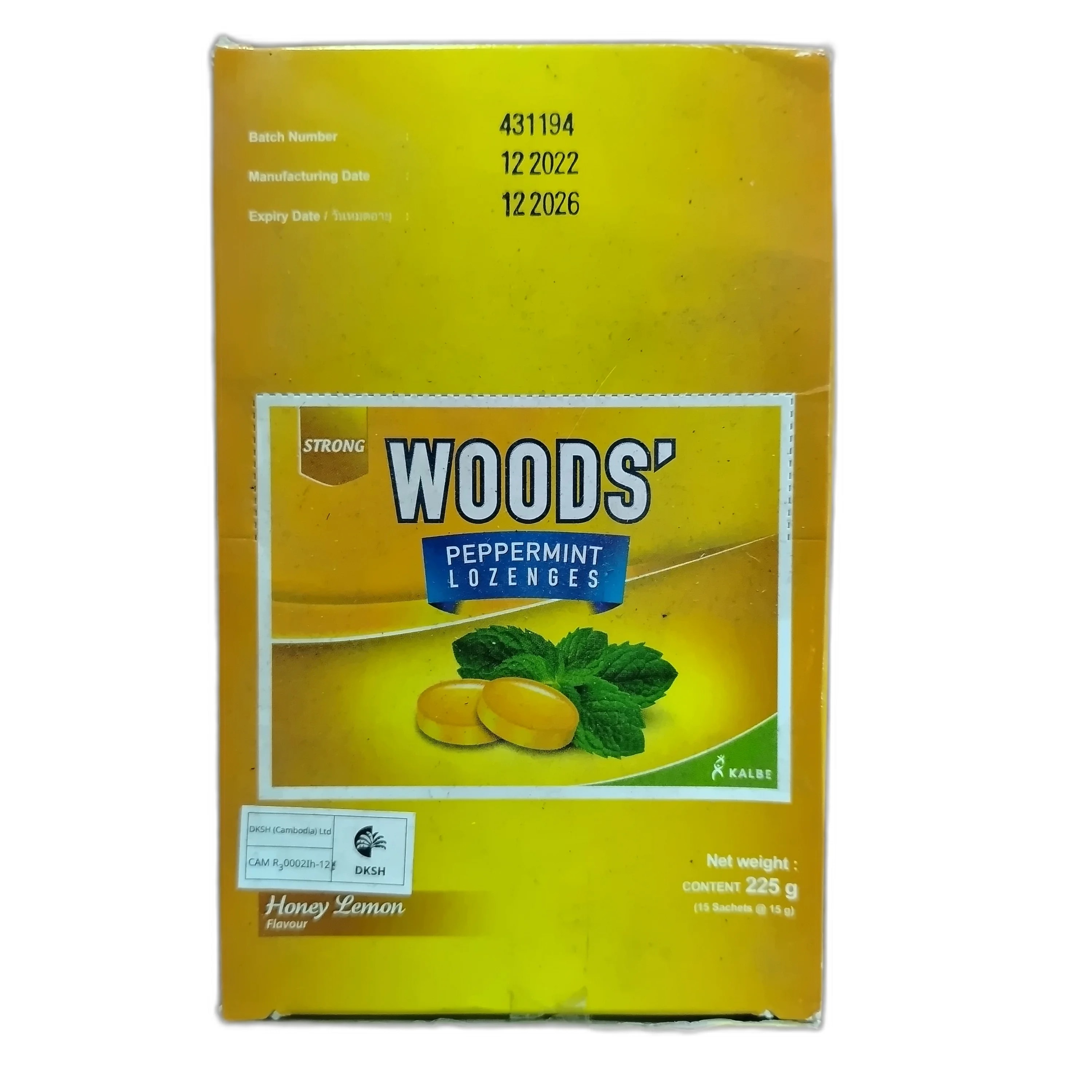 WOODS Peppermint Lozenges Honey Lemon Not available - DARAREASH PHARMACY
