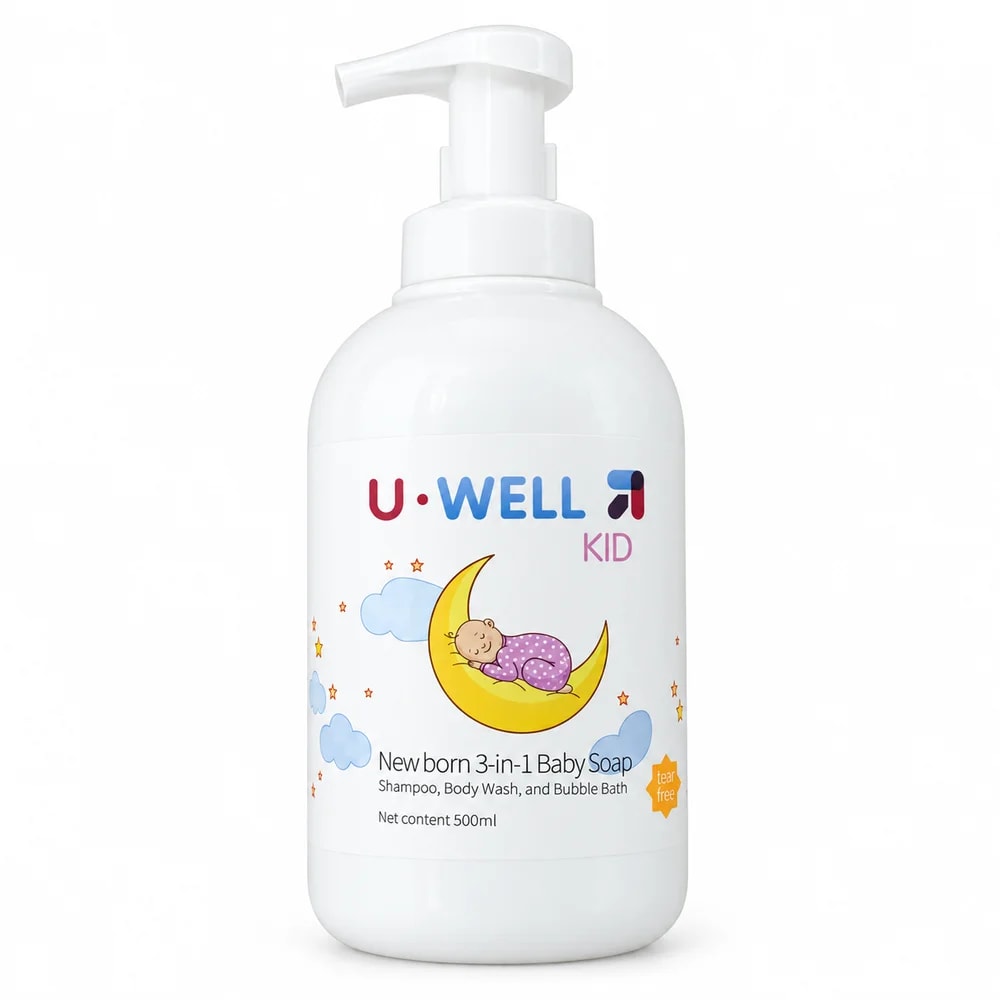 U-WELL Kid Newborn 3-in-1 Baby Soap 500 ml - PHARMCY ARUN REAS