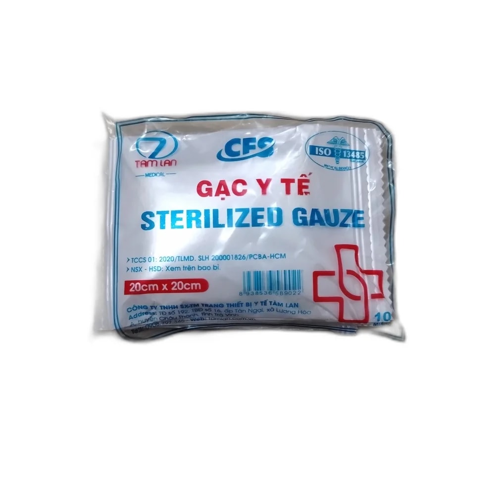 Tam Lan Sterilized Gauze 20 cm x 20 cm - PHARMACIE LA BELLE PHARMA 