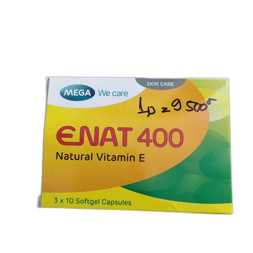 ENAT 400 400 IU Natural Vitamin E per softgel capsule - MEY PHARMA PHARMACY
