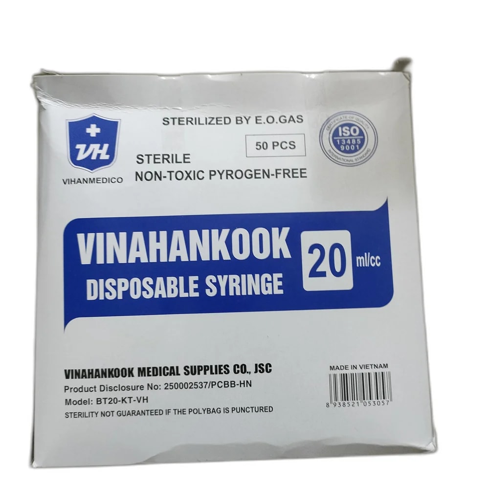 Vinahankook Disposable Syringe 20ml 20 ml - PHARMACIE MONGKUL