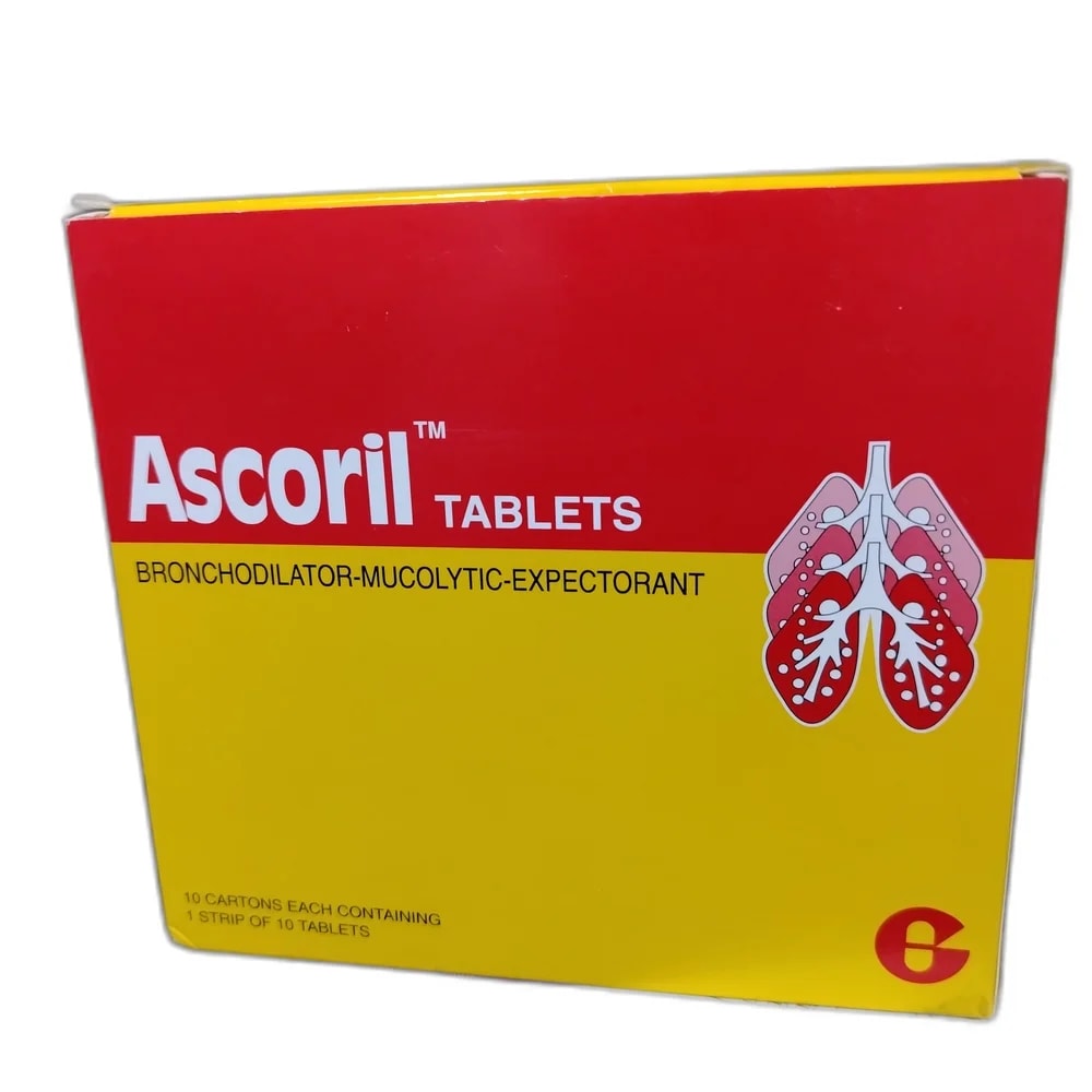 Ascoril 2 mg / 8 mg / 100 mg per uncoated tablet - PHARMA ASSIST PHARMACY