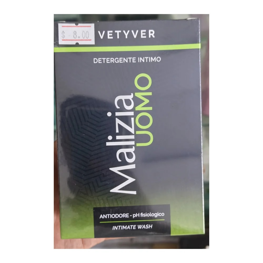 Malizia Uomo Vetyver Intimate Wash 200 mL - Morhachun Pharmacies