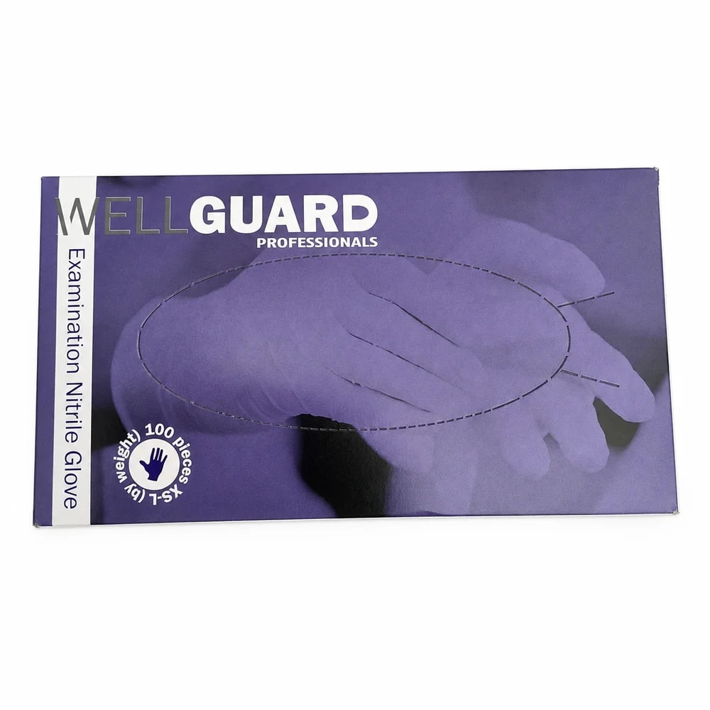 WellGuard Professionals Powder-free nitrile examination glove, size S - Preah Chan Tep Pharmacy 