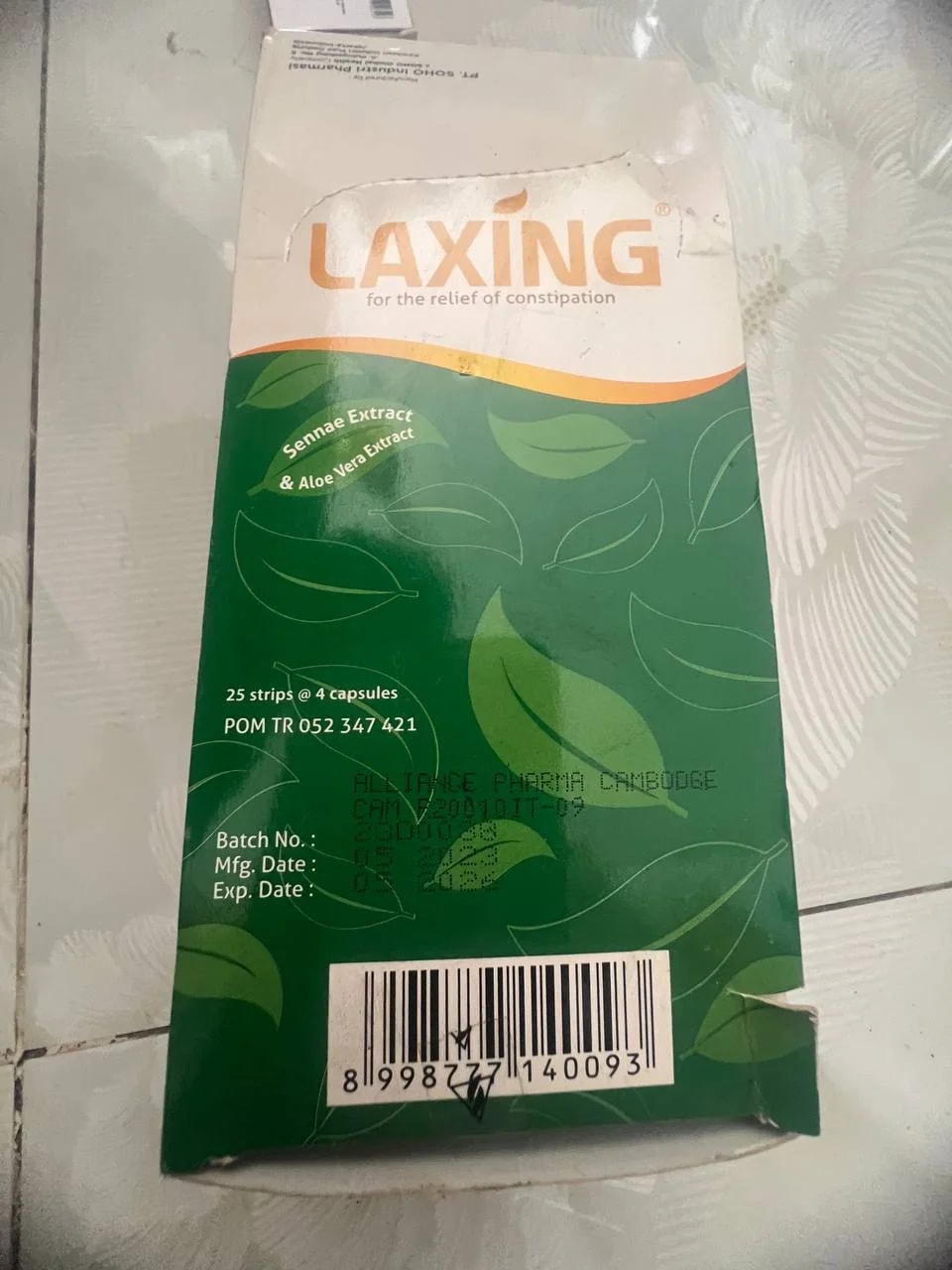 Laxing Sennae Extract & Aloe Vera Extract - α±ααααααΆα ααααΈαααα‘αΆαα