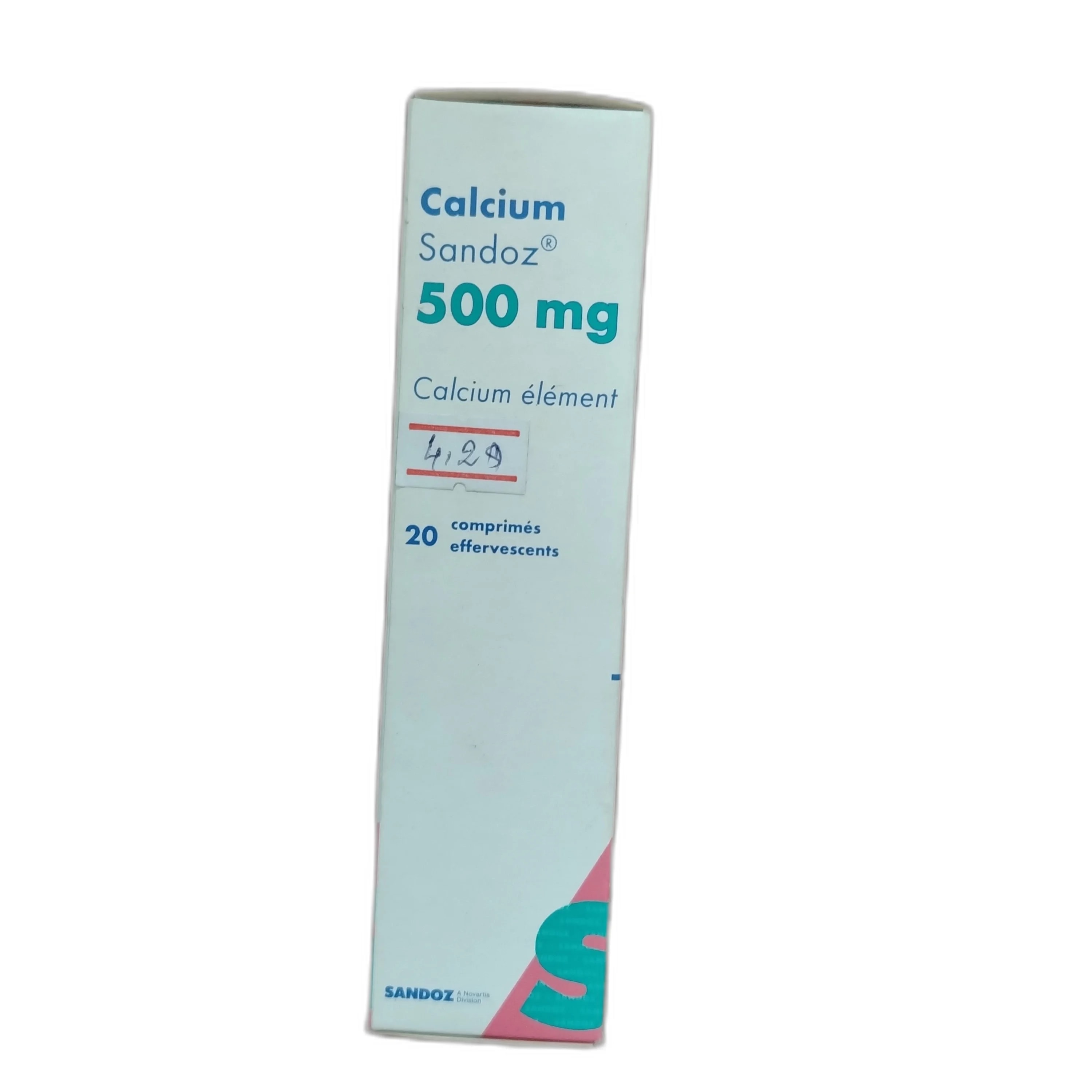 Calcium Sandoz 500 mg elemental calcium per effervescent tablet - DARAREASH PHARMACY