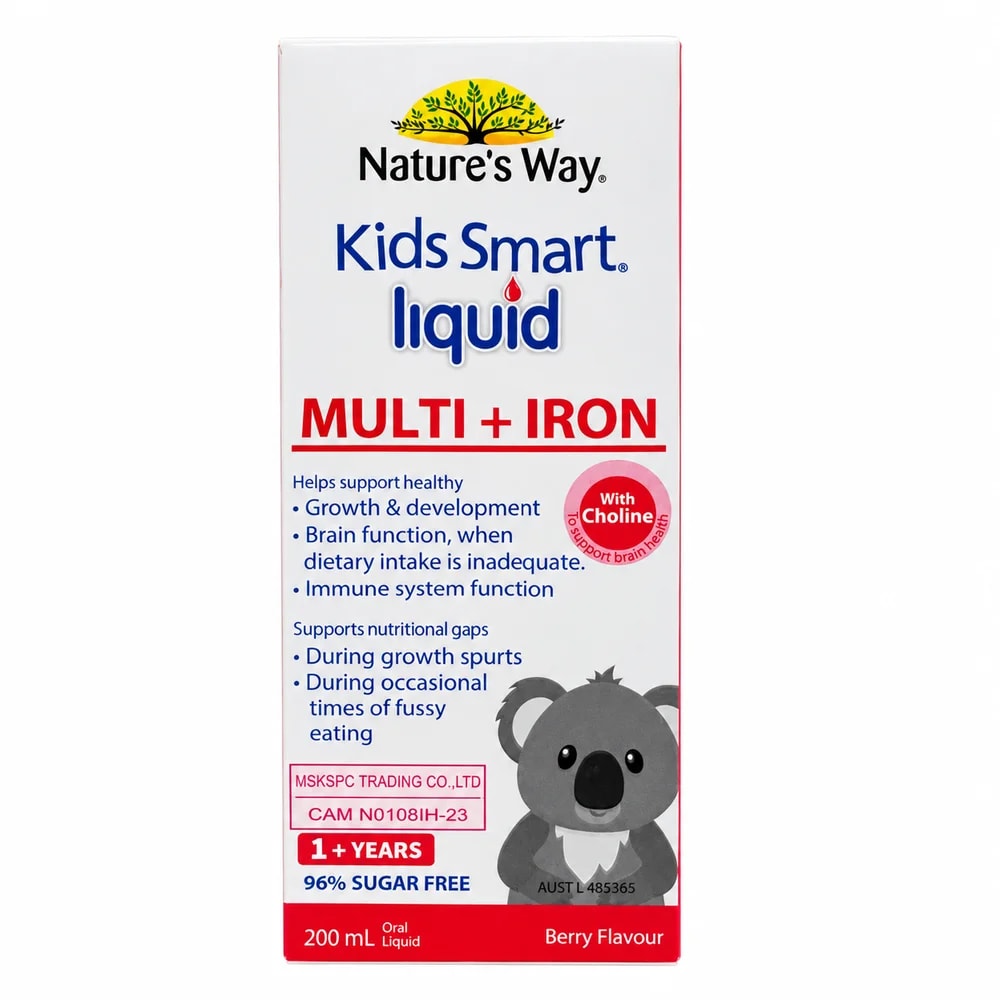 Nature's Way Kids Smart Liquid Multi + Iron 200 mL - Pharmacy Krech hong