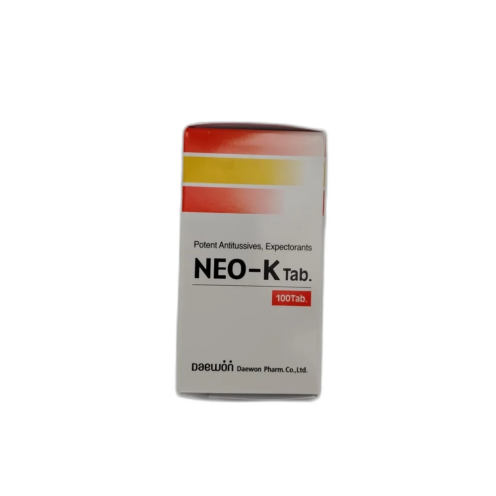 NEO-K Dihydrocodeine 5 mg / Methylephedrine 17.5 mg / Guaifenesin 50 mg / Chlorpheniramine 1.5 mg - PHARMACIE RATANAK