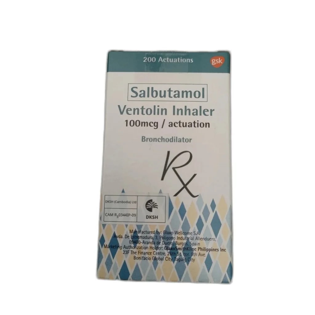 Ventolin 100 mcg / actuation - PHARMACIE PUNLEU SOKPHEAP II