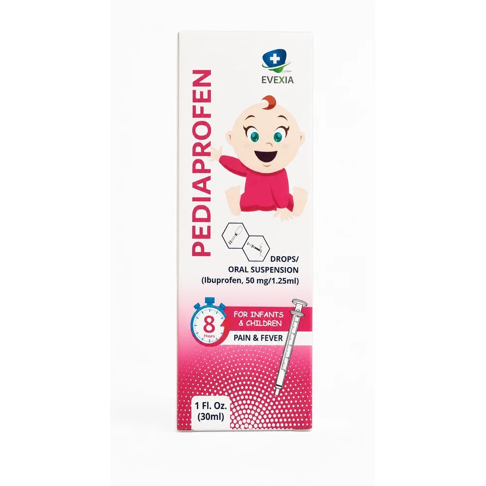 Pediaprofen Ibuprofen 50 mg / 1.25 ml - Preah Chan Tep Pharmacy 