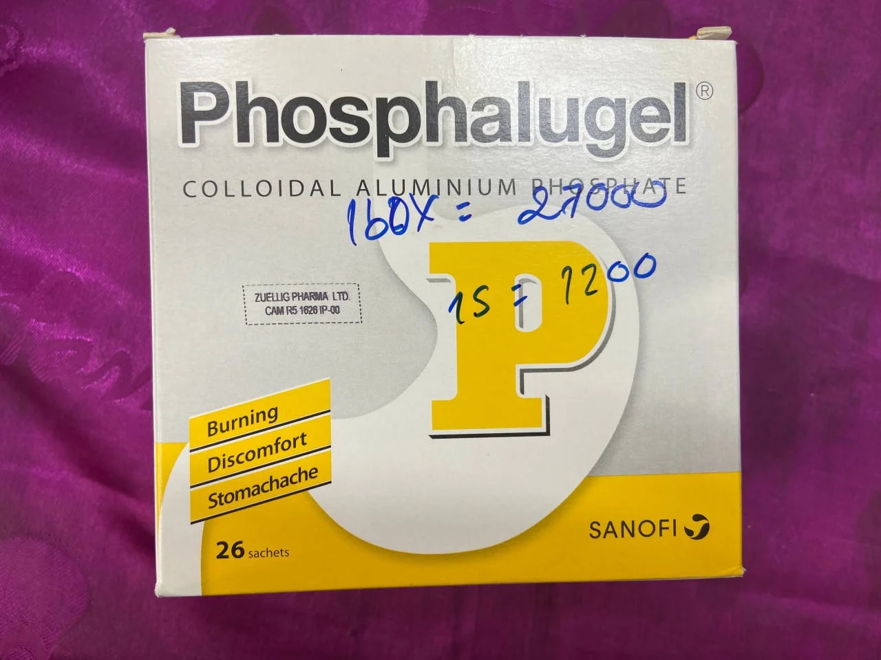 Phosphalugel Not available - Dosage pharma
