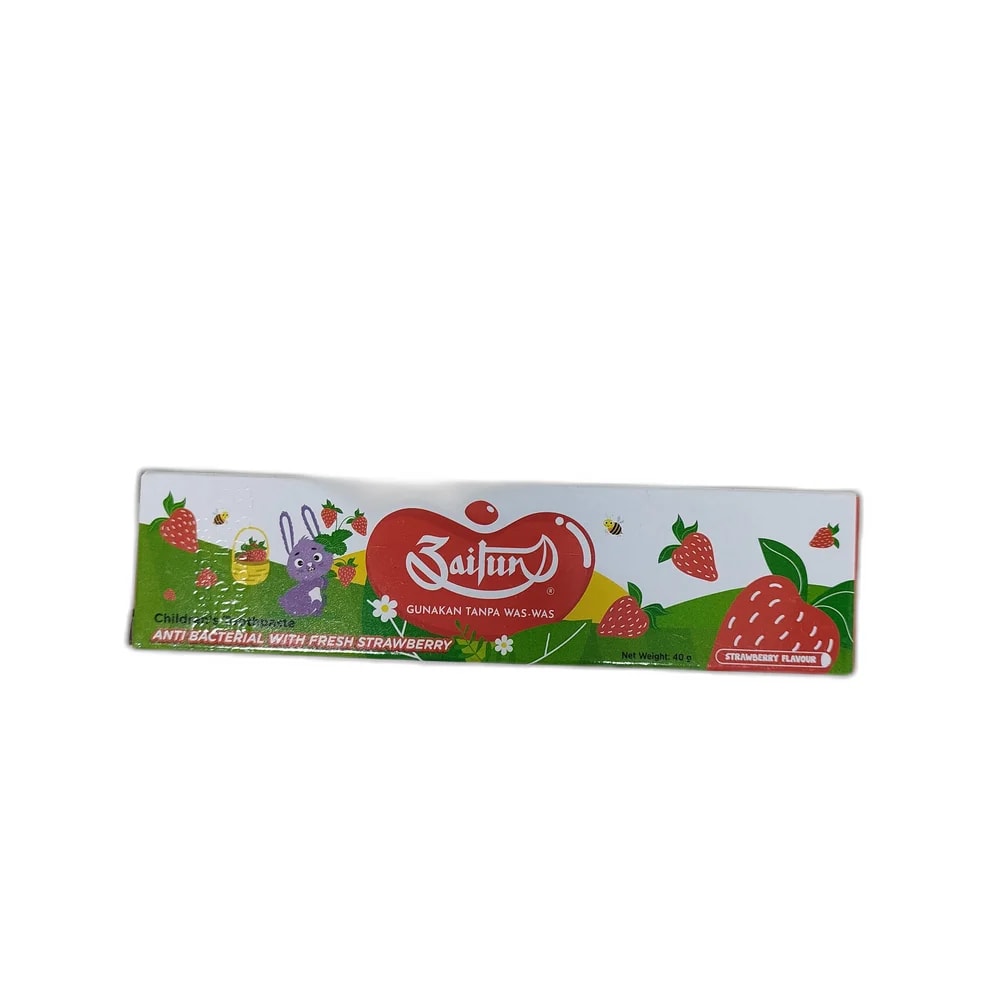 Zaitun Children's Toothpaste Fresh Strawberry Fluoride-free, Strawberry flavor, 40 g - Depot de Pharmacie B Rotha