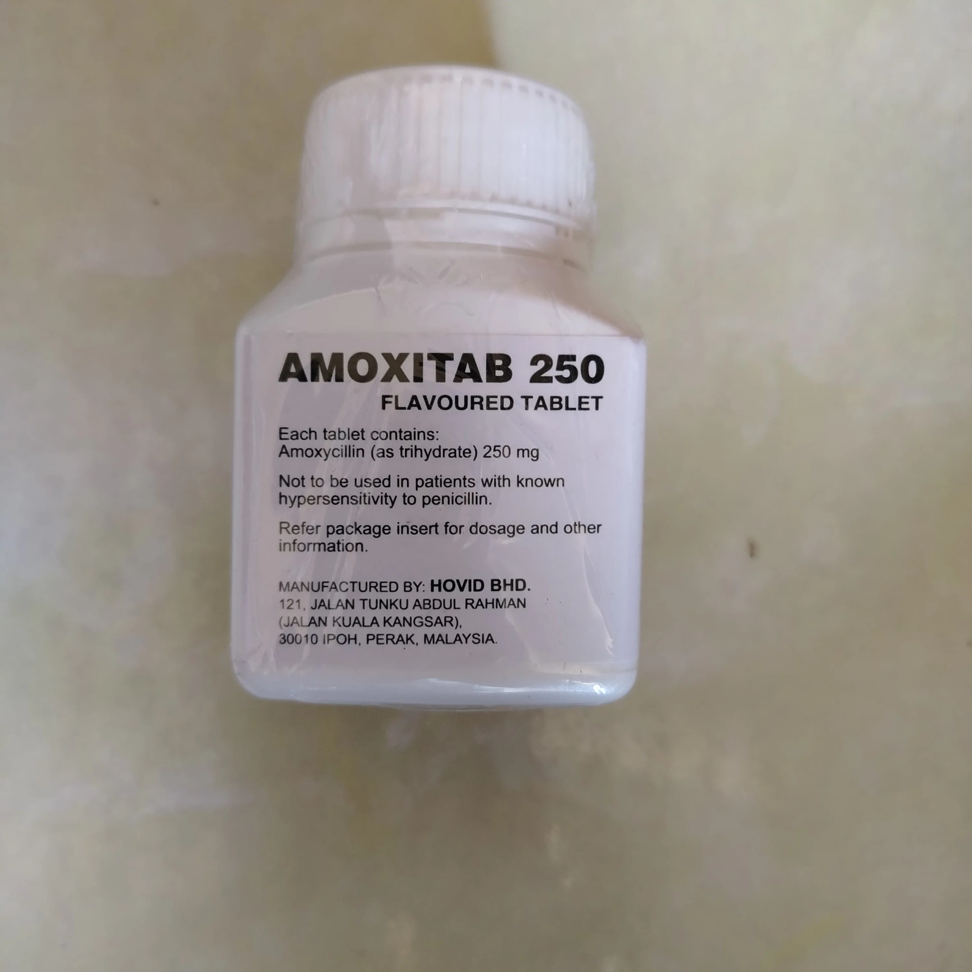 Amoxitab 250 250 mg - Phal Cham Rouen