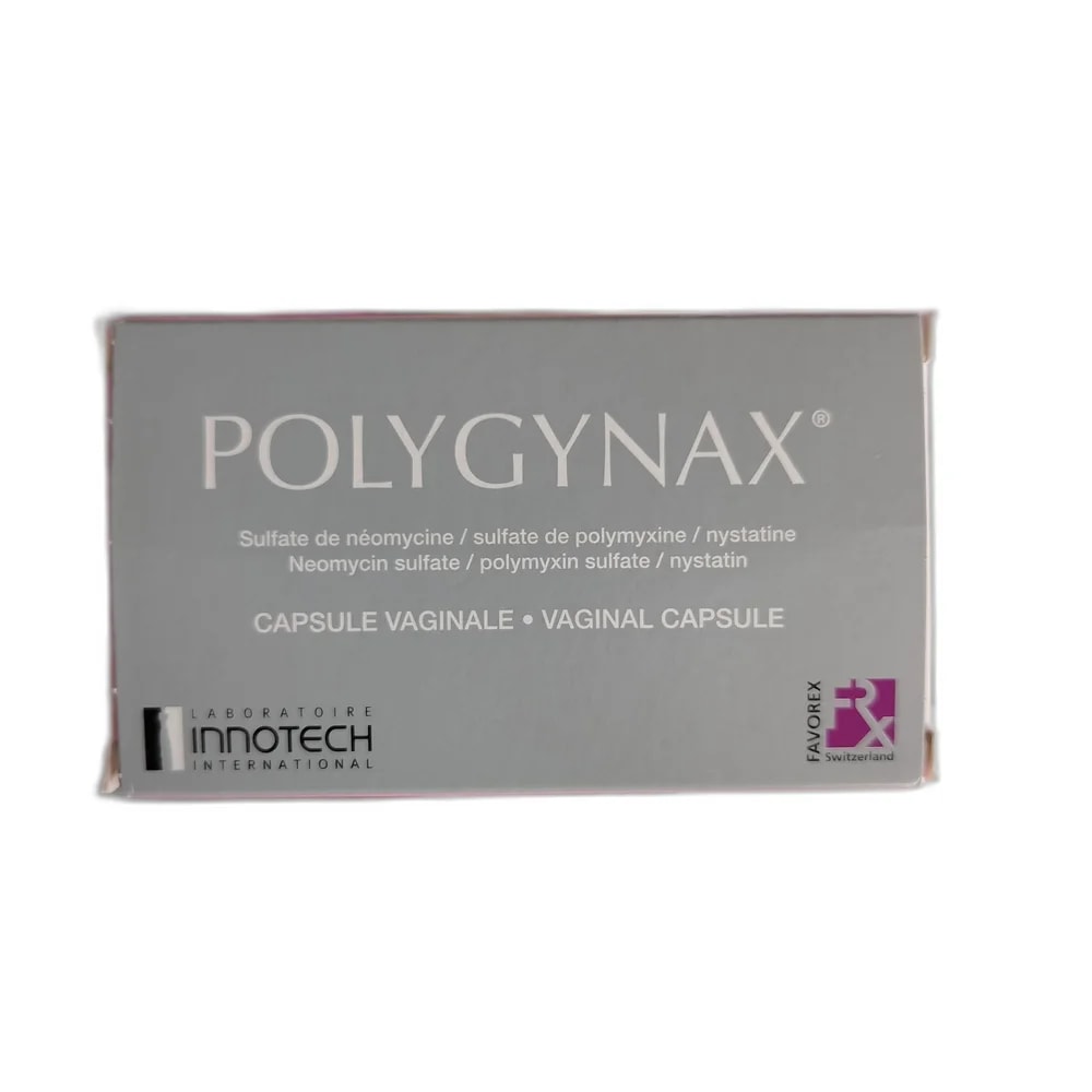 Polygynax Neomycin 35,000 IU / Polymyxin B 35,000 IU / Nystatin 100,000 IU per capsule - PHARMACIE RATANAK