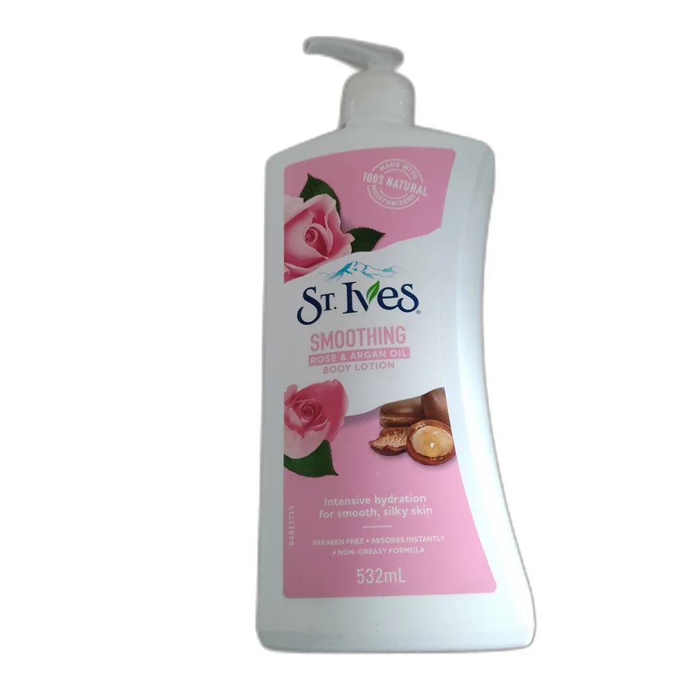 St. Ives Smoothing Body Lotion Rose & Argan Oil 532 mL - SUKHA PHARMACY