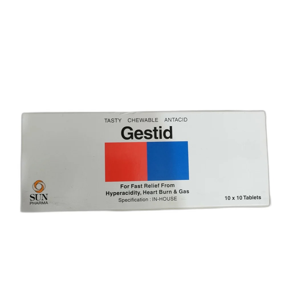 Gestid Aluminium hydroxide 300 mg / Magnesium trisilicate 50 mg / Magnesium hydroxide 25 mg / Simethicone 10 mg - PHARMACIE MONGKUL