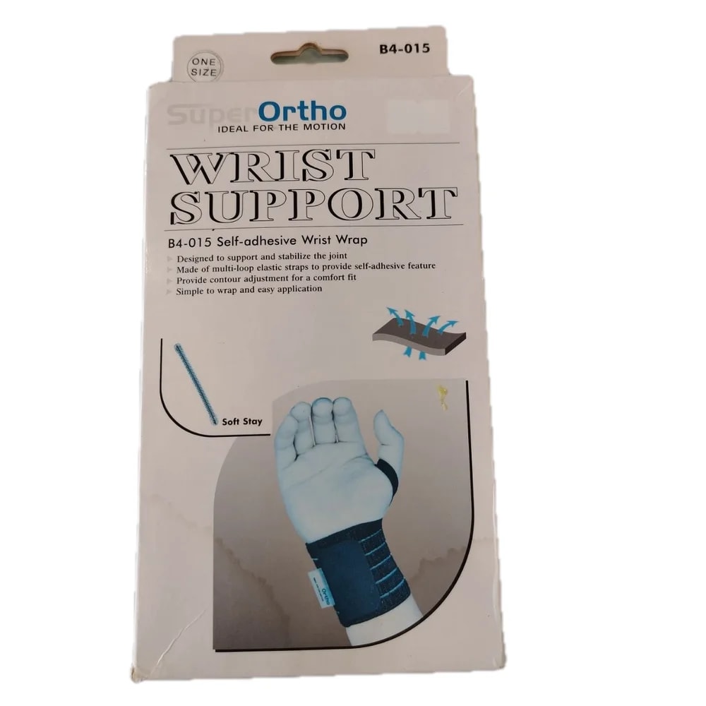 SuperOrtho Self-Adhesive Wrist Wrap One size, 3 in x 28.5 cm (B4-015) - Reach Srey
