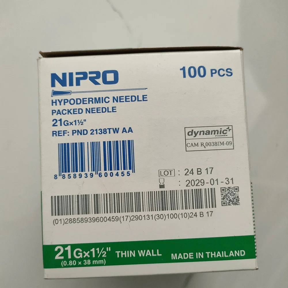 Nipro 18G x 1½" (1.20 x 38 mm) - PHARMACY PONLEU AOSOT