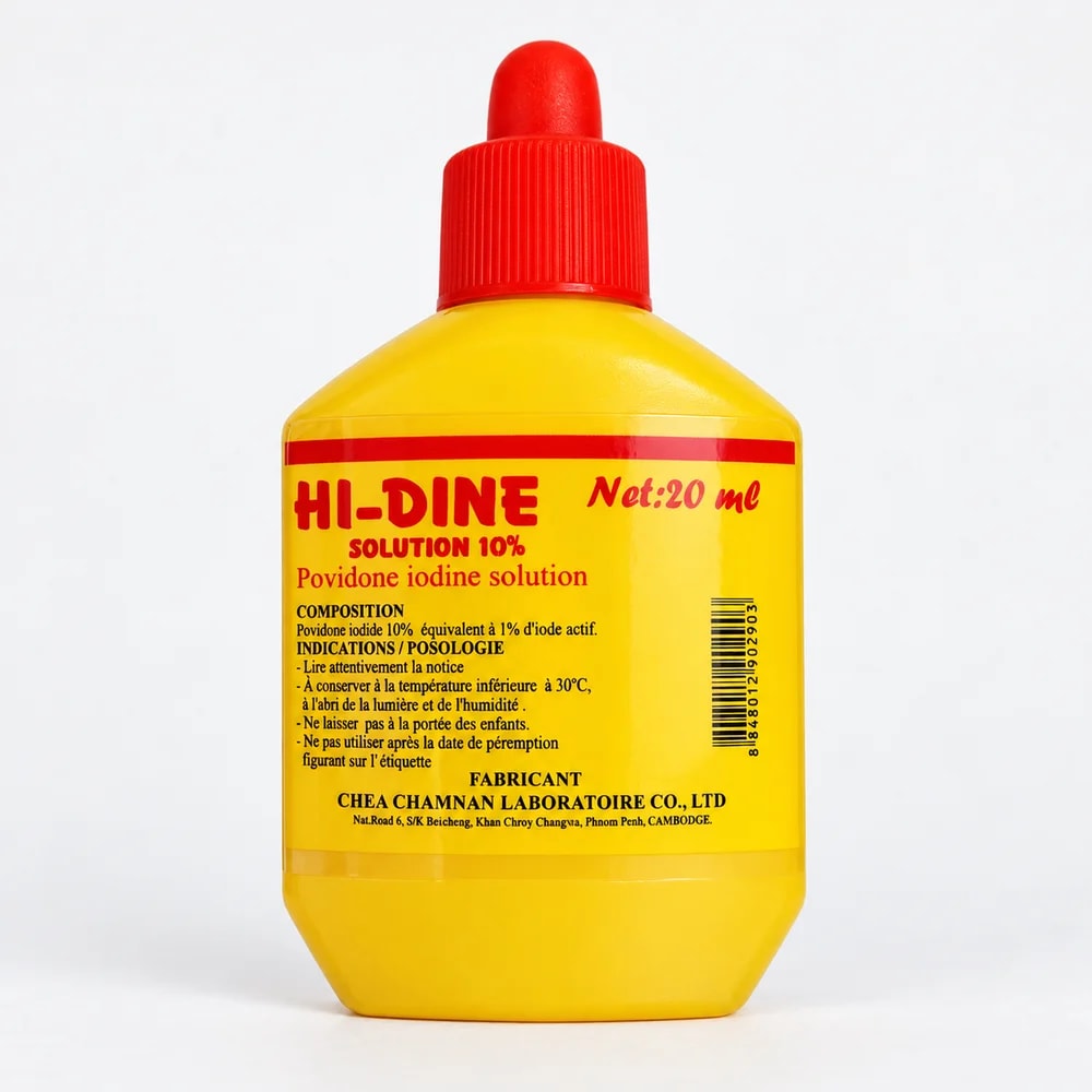 HI-DINE Solution 10% povidone iodine; 20 ml - Pharmacy Krech hong