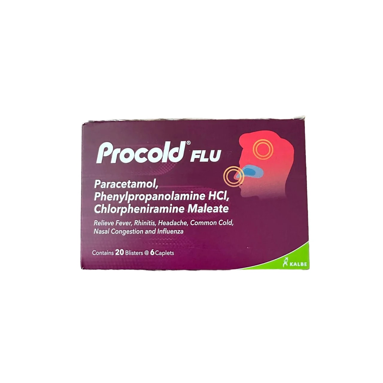 Procold Flu Paracetamol 500 mg / Phenylpropanolamine HCl 25 mg / Chlorpheniramine Maleate 2 mg - ឱសថស្ថាន ត្រពាំងថ្លឹង