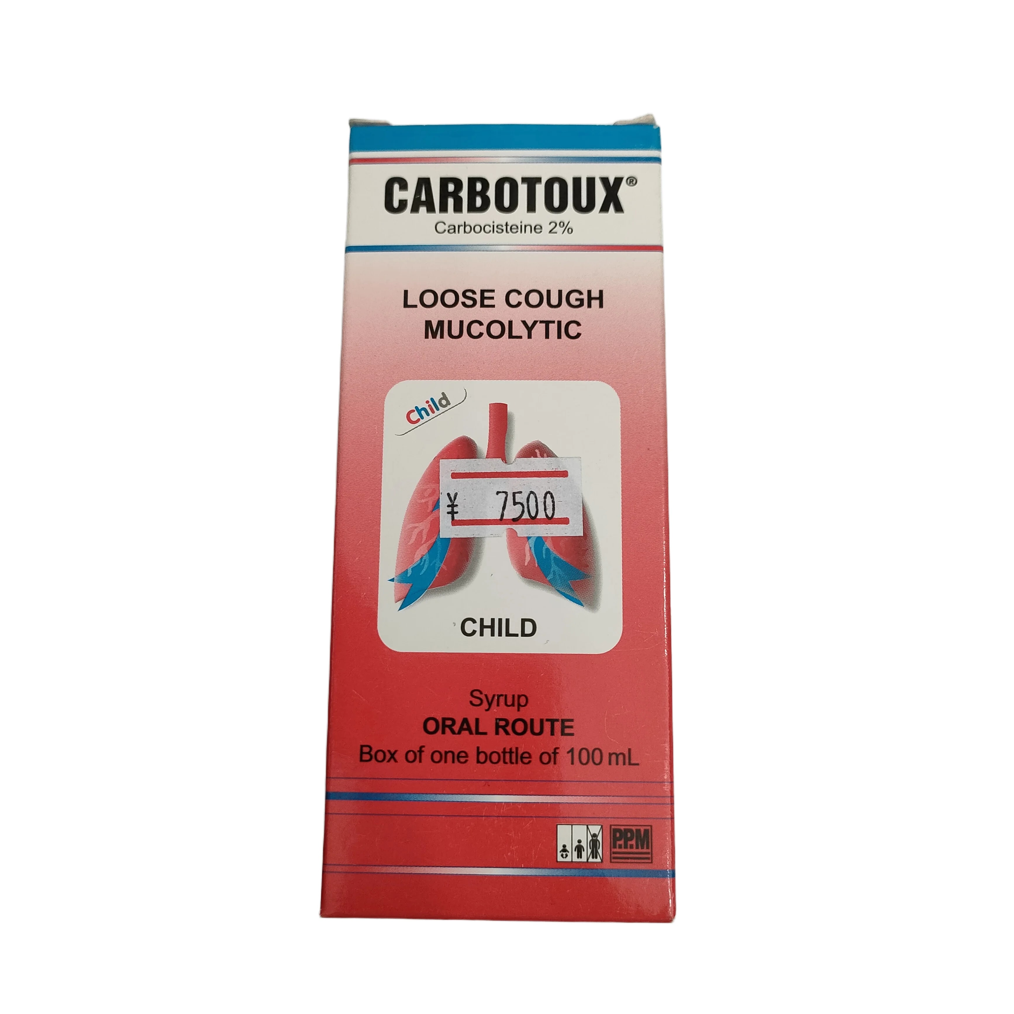 Carbotoux 2% (100 mg/5 mL) - PHARMACY PONLEU AOSOT
